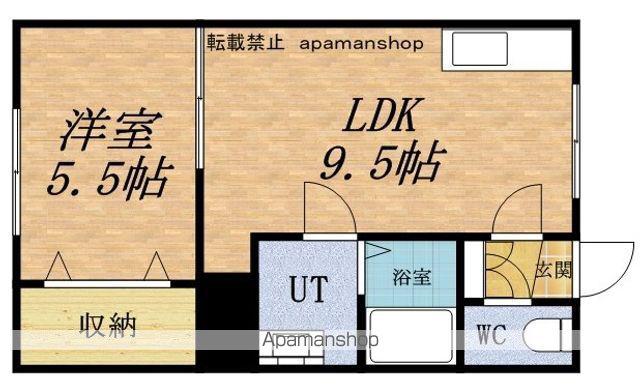 ベイサイドおたる(1LDK/3階)の間取り写真