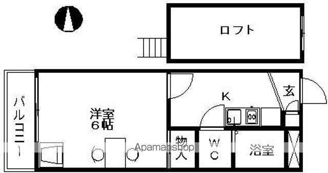レオパレス桂(1K/3階)の間取り写真