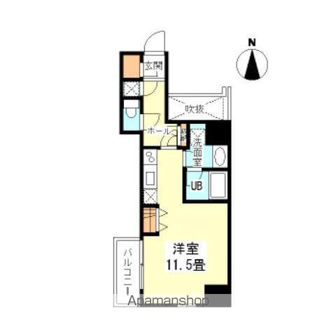 /樹樹ガーデン・アネックス(ワンルーム/5階)の間取り写真