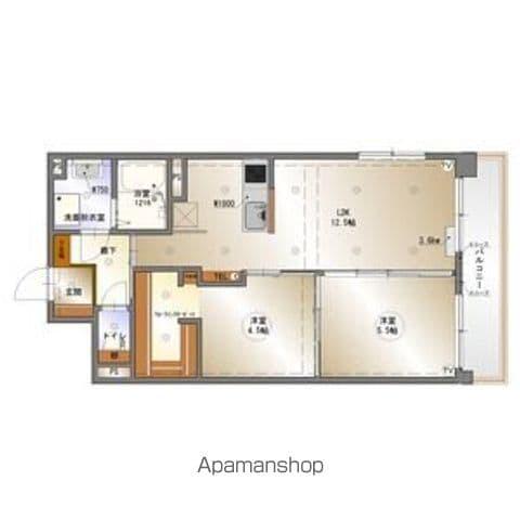 メゾン萩山(2LDK/2階)の間取り写真