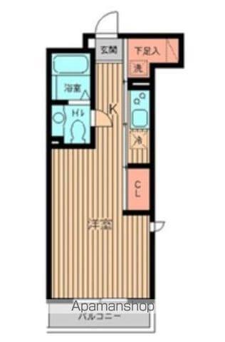 プロスペクト初台(ワンルーム/2階)の間取り写真