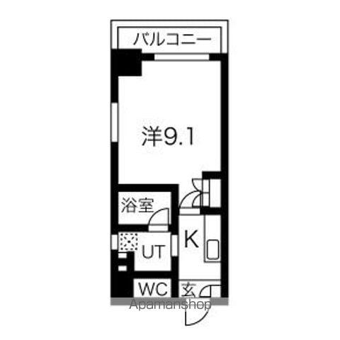 アールズタワー瑞穂運動場西駅前(1K/5階)の間取り写真