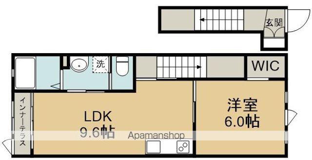 鶴ヶ島市富士見4丁目工事B(1LDK/2階)の間取り写真