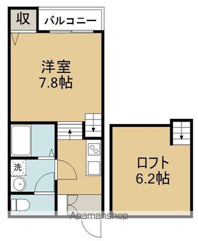 ETERNAL(1K/1階)の間取り写真