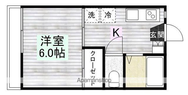 コーポサワダ(1K/2階)の間取り写真