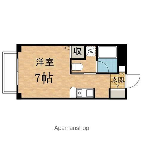 清水ビルフラワーコート(ワンルーム/4階)の間取り写真