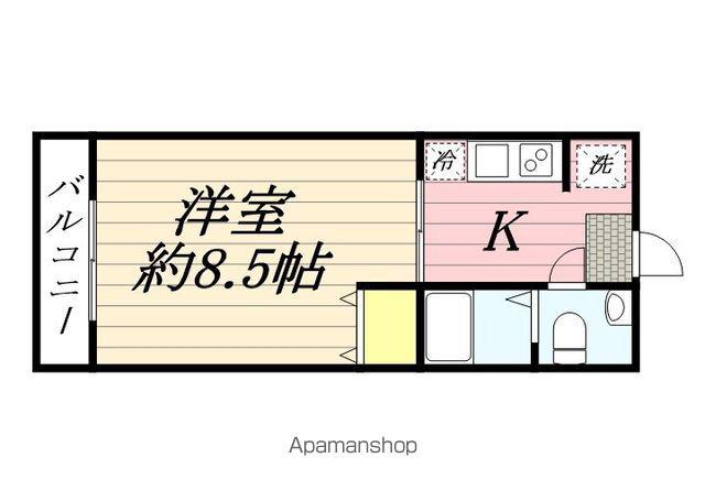 リバティ高砂六番館(1K/3階)の間取り写真