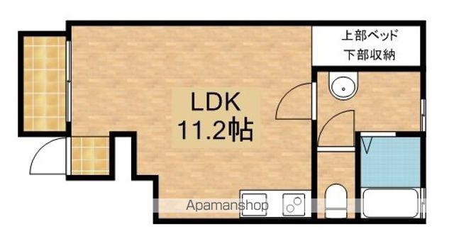 GLADSPACE茶屋松(ワンルーム/1階)の間取り写真