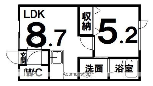 アールトワ昭和(1LDK/1階)の間取り写真