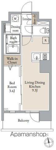 ドゥーエ仙台イーストⅢ旧シーズンフラッツSENDAI イースト(1LDK/11階)の間取り写真