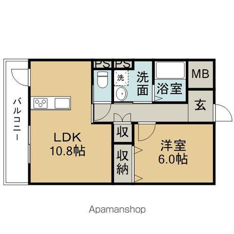 ディアコートKⅦ(1LDK/3階)の間取り写真