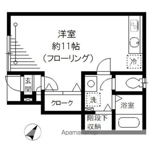 ジュビレ(ワンルーム/1階)の間取り写真
