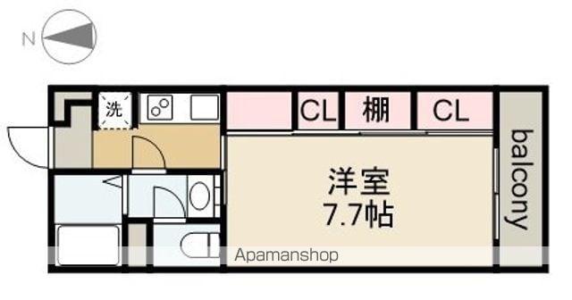 DOUBLETREE御器所(1K/1階)の間取り写真