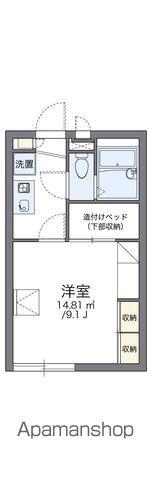 レオパレスイシハラⅢ(1K/1階)の間取り写真