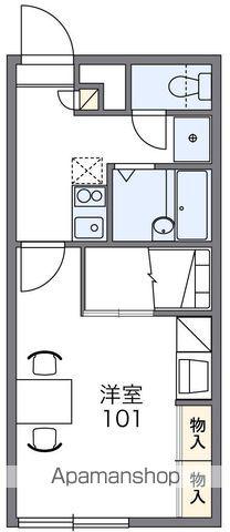 レオパレスSEASIDE(1K/1階)の間取り写真