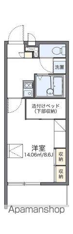 レオパレスカヴェルナ(1K/3階)の間取り写真