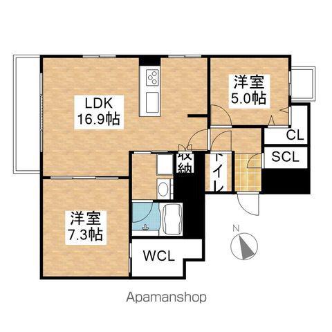 エルミタージュ新栄(1SLDK/10階)の間取り写真