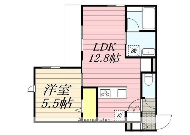 アナベル(1LDK/1階)の間取り写真