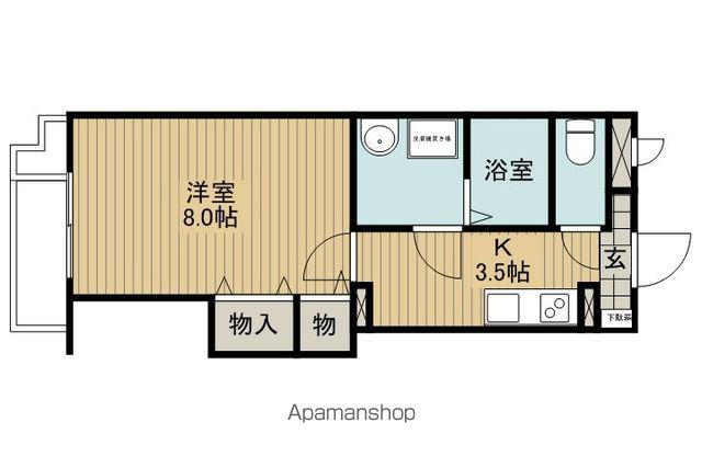 BRAIN サクセス(1K/2階)の間取り写真