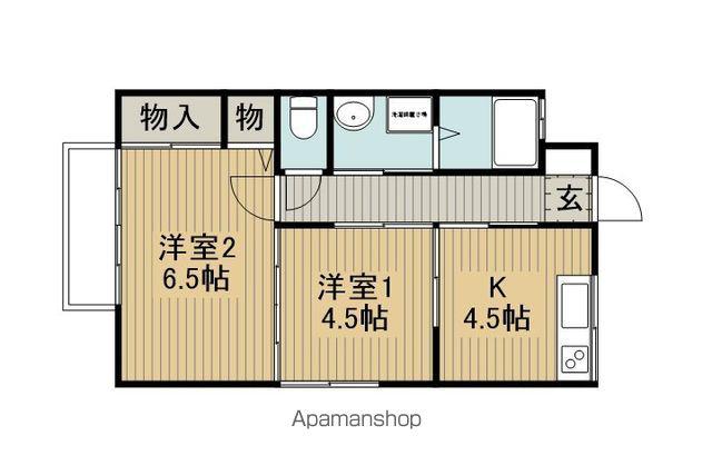 コーポウェイラ53(2K/1階)の間取り写真