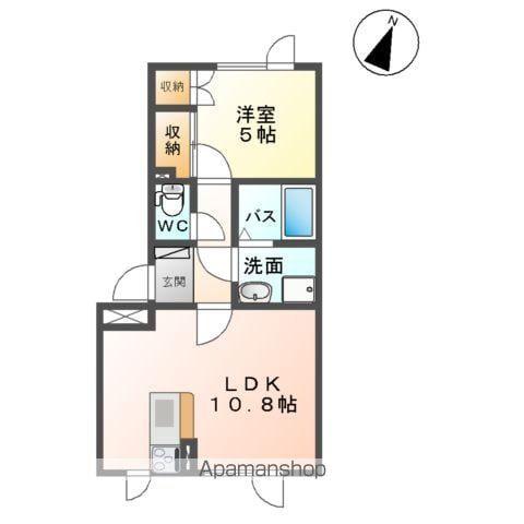 GRANZCHESTA G5(1LDK/1階)の間取り写真