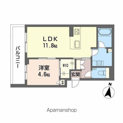 グランメゾン(1LDK/3階)の間取り写真