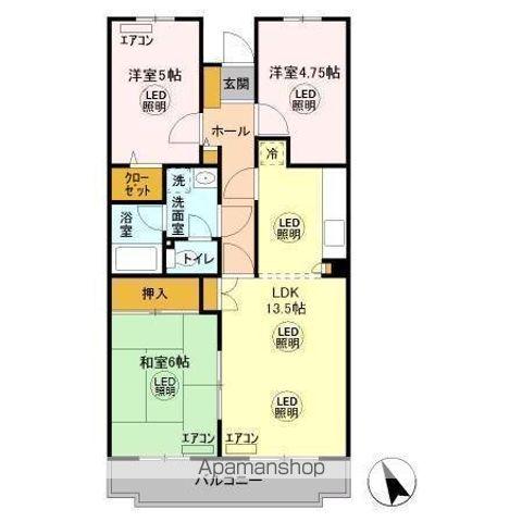 ユイトSVP(3LDK/3階)の間取り写真