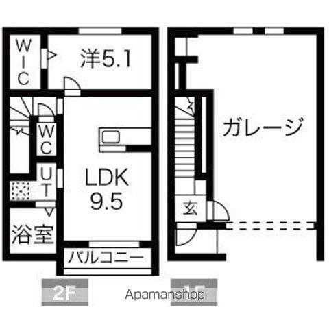 THE GAME(1LDK/1階)の間取り写真