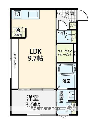 LINK(1LDK/1階)の間取り写真