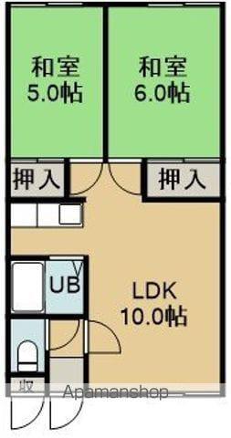 テーラマンション(2LDK/1階)の間取り写真