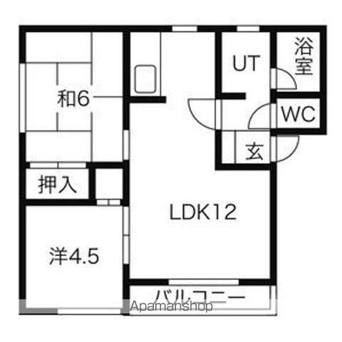 エイトハイツ(2LDK/2階)の間取り写真