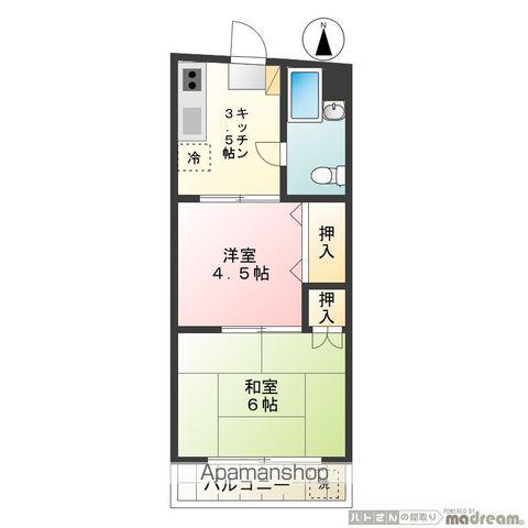 ユタカマンション(2K/2階)の間取り写真