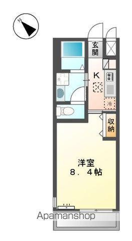 つくばエクスプレス つくば駅 徒歩47分 2階建 築7年(1K/2階)の間取り写真