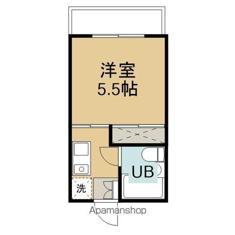 スワンハイムN(1K/1階)の間取り写真