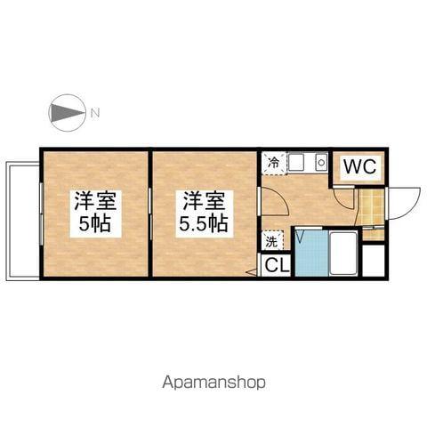 タウンエステート新栄(2K/2階)の間取り写真