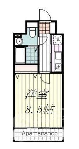 アリストブランズ(1K/2階)の間取り写真