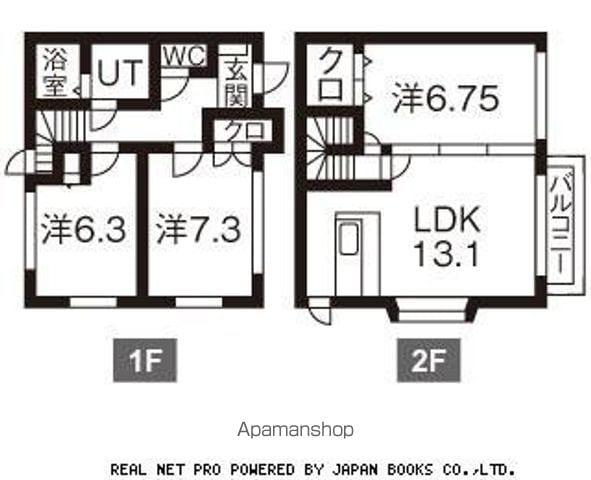 プロヴァンス・ドミール　Ｂ棟(3LDK)の間取り写真