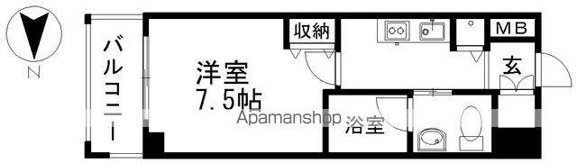 ALATO丸の内(1K/12階)の間取り写真