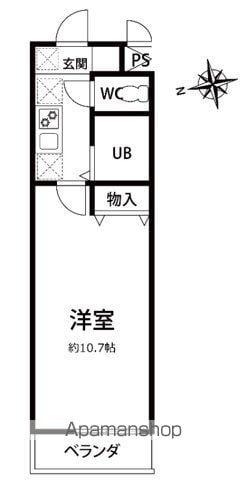 ミリアビタ実籾(1K/2階)の間取り写真