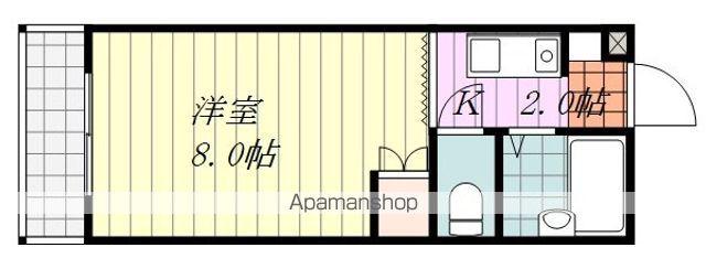 ソフィア美沢(1K/1階)の間取り写真