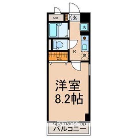 JOINDRE東山(1K/3階)の間取り写真