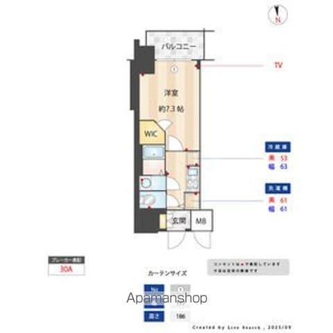 S-RESIDENCE浅間町駅前AXIAL(1K/13階)の間取り写真