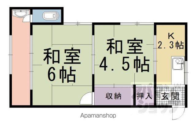 広田アパート(2K/2階)の間取り写真