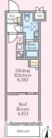 HYS 桜台(1DK/1階)の間取り写真