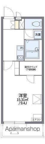 レオパレスみらい平(1K/3階)の間取り写真