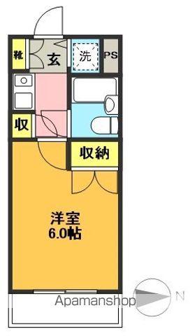 ウィンベルソロ世田谷赤堤(1K/5階)の間取り写真