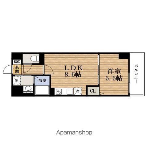 リアライズIMAZATOMINAMI (1LDK/10階)の間取り写真