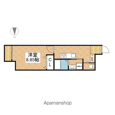 N APARTMENT(1K/5階)の間取り写真