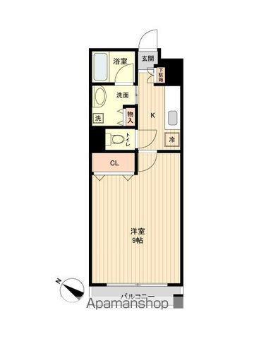 S-FORT榴岡公園(1K/4階)の間取り写真