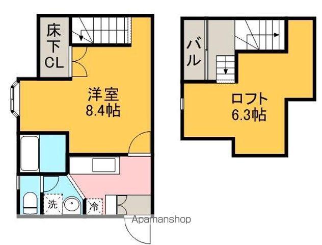 アーバンスクエア周船寺Ⅰ(1K/1階)の間取り写真